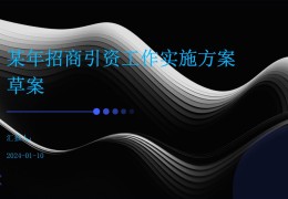 网上招商实施方案(网上招商实施方案模板)