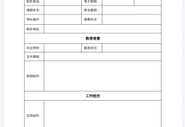 简历模板免费可编辑(简历模板免费可编辑导出)