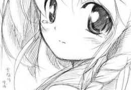 小学生六年级人物素描图片(六年级学生素描画简单又漂亮)