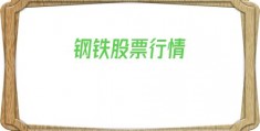 钢铁股票行情(山东钢铁股票行情)