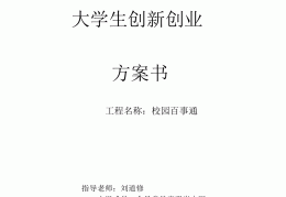 创新创业项目计划书代写(创新创业项目计划书写的产品必须要做出来才行吗?)