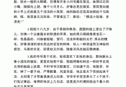 描写人物动作或神态的段落(描写人物动作或神态的段落有哪些)
