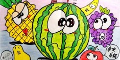 3-6岁儿童画简单水果(超级无敌简单的儿童画的水果)