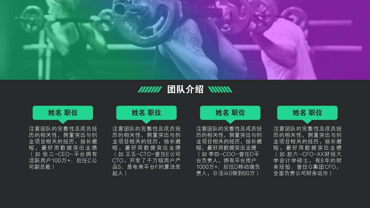 健身房商业计划书ppt(健身房商业计划书模板范文)